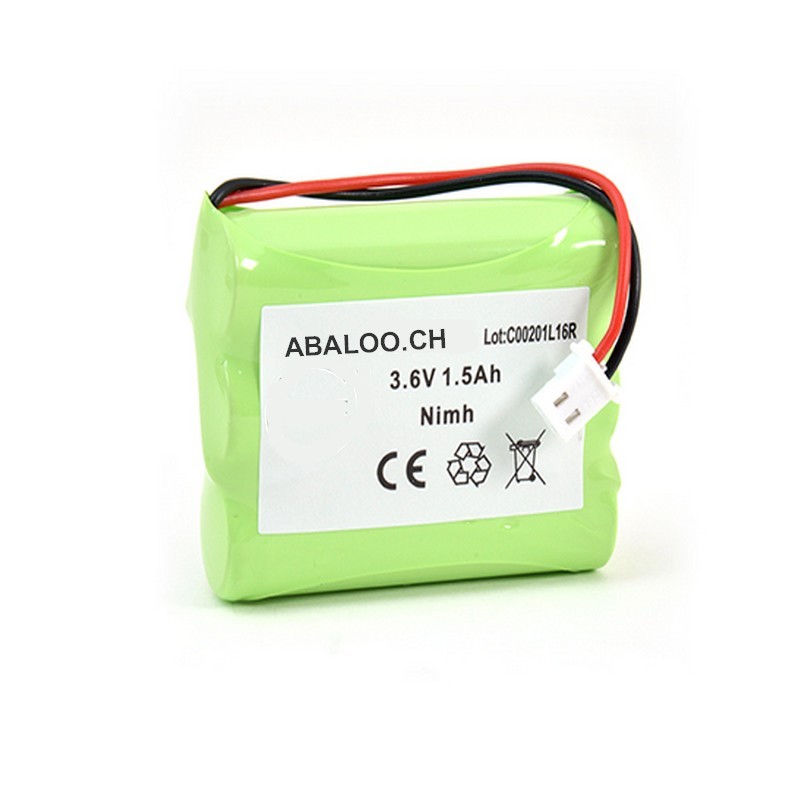 Batteria Lampada Emergenza - 3.6V 1.5Ah NiMh